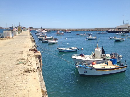 Os barcos dos pescadores