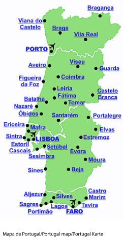 Karte von das site: Lisboa Coast Tours Services