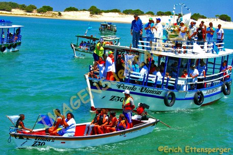 Procissão marítima durante a festa da padroeira, Nossa Senhora dos Navegantes/ maritime Prozession während des Festes der Schutzpatronin “Unsere Frau aller Seefahrer” / Maritime procession during the feast of the patroness, “Our Lady of Navigators”
