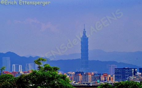 Vista de Taipé 101/Blick auf das Taipeh 101 view of the Taipei 101 