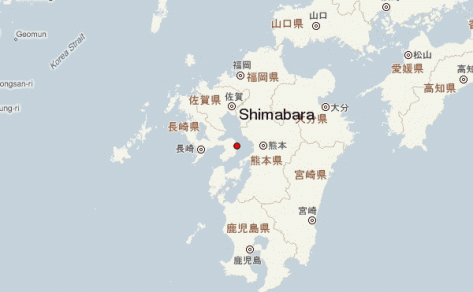 Location of Shimabara. Source: http://www.weather-forecast.com/locations/Shimabara 