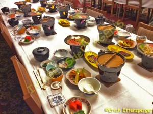 Mesa posta para os vistante / Mittagstisch wartend / Table ready for lunch